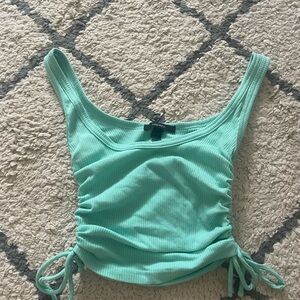 Forever 21 Mint Green Ribbed Tank Top